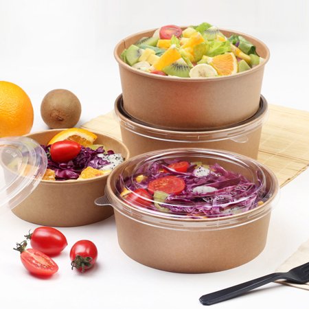 150mm Kraft Paper Salad Bowl (Base Only)