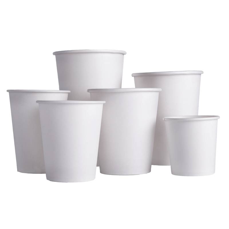 90mm White Paper Cup - Single Wall (Base Only)